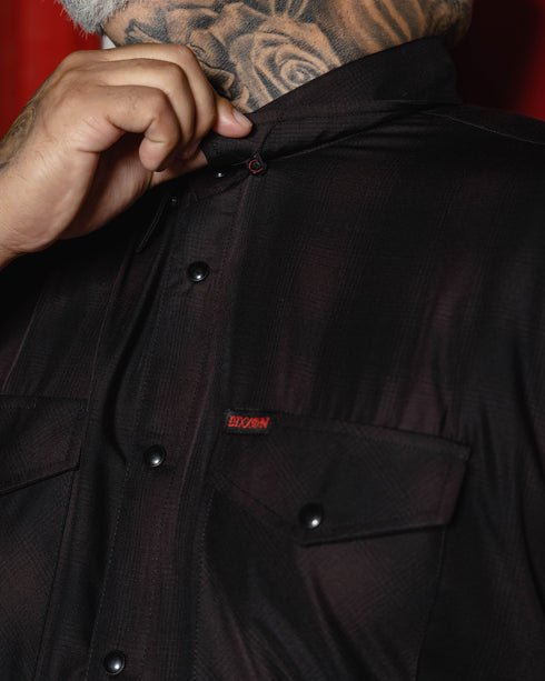 DARKNESS BAMBOO SHORT SLEEVE BUTTON UP - MENS